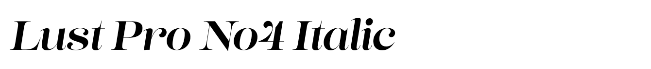 Lust Pro No4 Italic